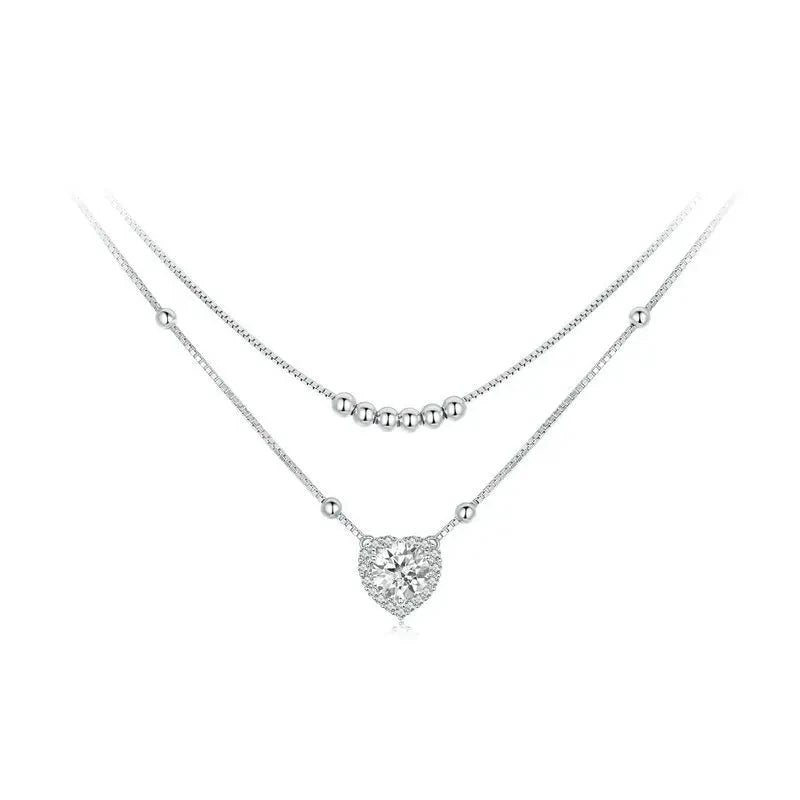 Princess Halo Heart Necklace